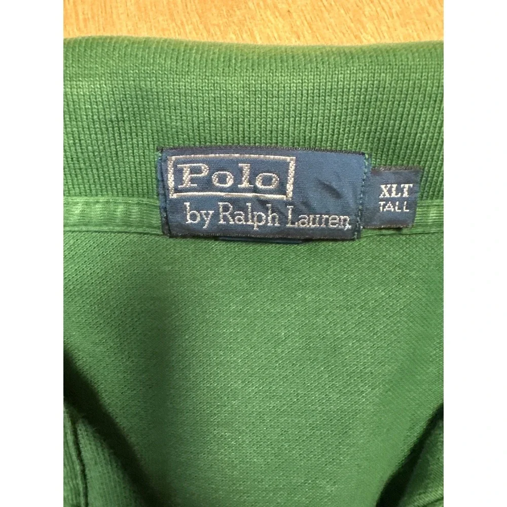 Polo Ralph Lauren Men's Green Classic Fit Polo Shirt Red Pony Logo Size M